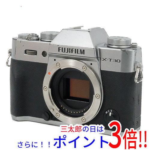 【中古即納】送料無料 FUJIFILM ミラーレスデジタル一眼カメラ X-T30 ボディ シルバーの通販は 86,800円