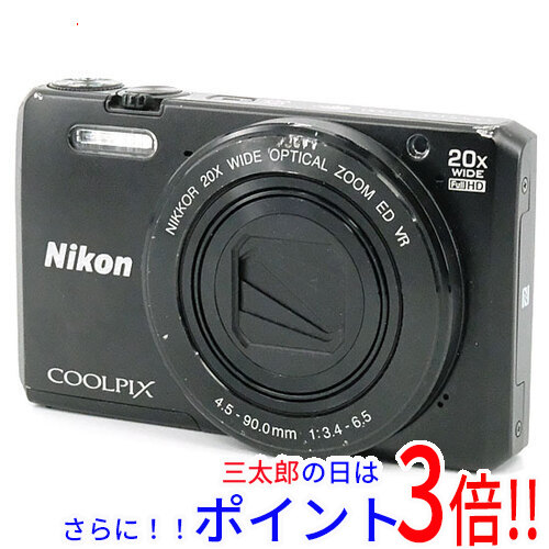 【中古】送料無料 Nikon製 デジカメ COOLPIX S7000 ブラック/1602万画素 訳あり