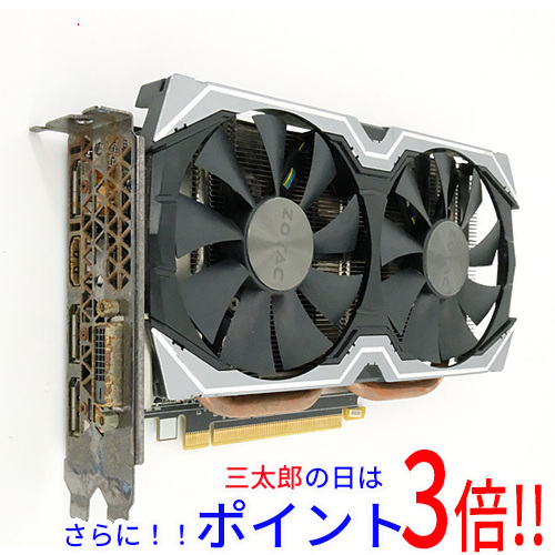 【１日と三太郎の日はポイント３倍！！】【中古】送料無料 ZOTAC GTX 1060 AMP Edition ブレイドアンドソウル推奨モデル ZT-P10600J-10J 訳あり