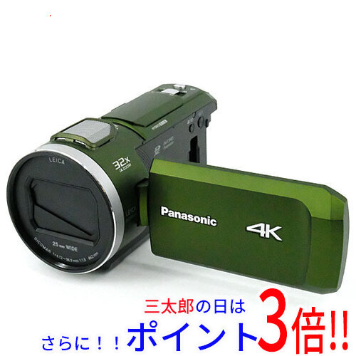 中古】Panasonic デジタル4Kビデオカメラ HC-VX2M-G フォレストカーキ