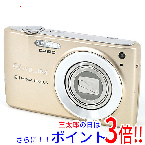 【中古】送料無料 CASIO EXILIM ZOOM EX-Z400 ゴールド 1200万画素 本体のみ 液晶画面いたみ