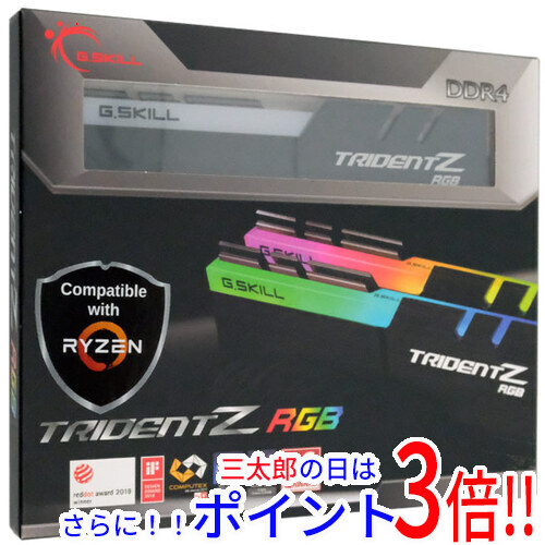 【中古】送料無料 G.Skill デスクトップ用 F4-3200C16D-16GTZRX DDR4 PC4-25600 8GB 2枚組 元箱あり
