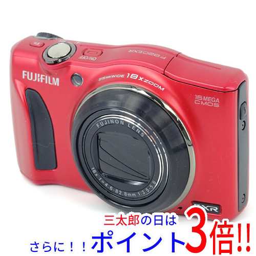 入荷中 富士フイルム FUJIFILM FinePix F820EXR レッド/1600万画素 FinePix（富士フイルム） SDメモリーカード  フルHD（