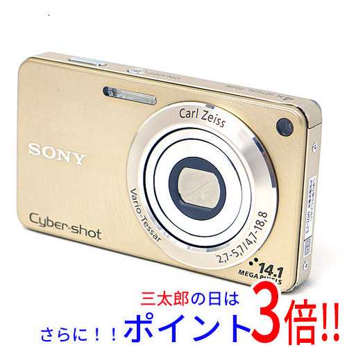 【中古即納】送料無料 ソニー SONY製 Cyber-shot DSC-W350 ゴールド 1450万画素 手振れ補正 Cyber-shot（ソニー） 1/2.3型