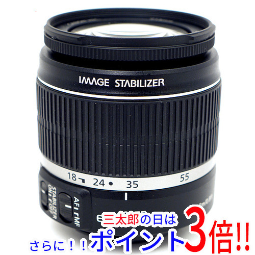 【中古即納】送料無料 Canon 標準ズームレンズ EF-S18-55mm F3.5-5.6 ISの通販は