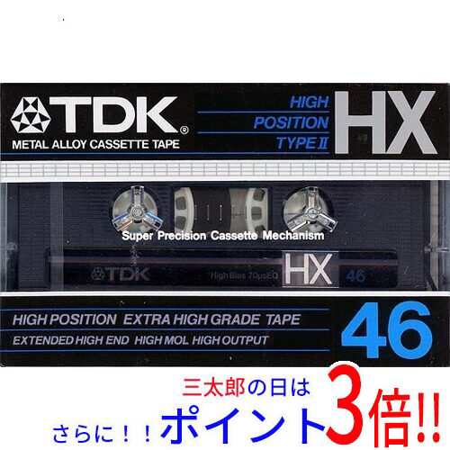 送料無料 TDK カセットテープ ハイポジ HX46 46分