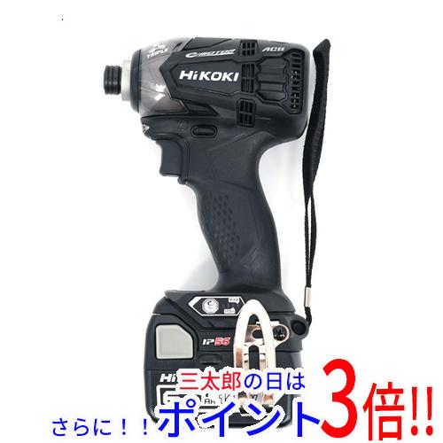 【１日と三太郎の日はポイント３倍！！】【新品】送料無料 ハイコーキ（旧：日立工機） HiKOKI 充電式インパクトドライバー WH14DDL2 (2LYPK)(B) 防滴・防水 AC充電
