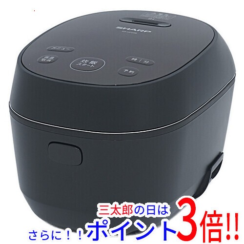 【新品即納】送料無料 シャープ SHARP IHジャー炊飯器 3合 KS-HF05B-B ブラック IH方式 無洗米コースの通販は