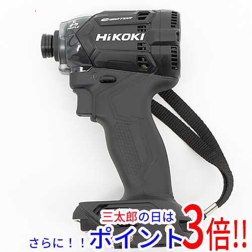 【新品即納】送料無料 ハイコーキ（旧：日立工機） HiKOKI インパクトドライバー WH36DC(2XPBS) ストロングブラック 防滴・防水 AC充電