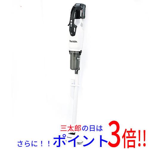 【新品】送料無料 マキタ 充電式クリーナー バッテリ・充電器付き CL003GRDW スノーホワイト サイクロン スティック型 コードレス使用可能 AC充電