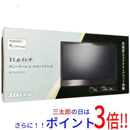 【１日と三太郎の日はポイント３倍！！】【新品即納】送料無料 ダイニチ電子 11.6V型 チューナーレステレビ Wizz WCM-ST1110