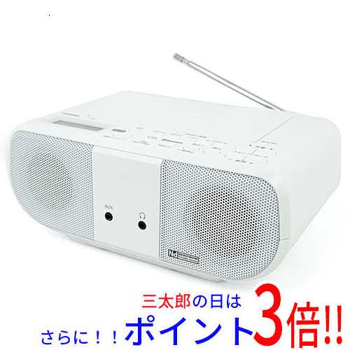 【新品即納】送料無料 TOSHIBA CDラジオ AUREX TY-ANC1(W) ホワイト