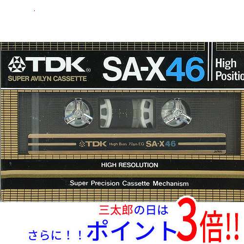 送料無料 TDK カセットテープ ハイポジション SA-X46 46分 - 記録メディア