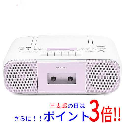 新品即納】送料無料 TOSHIBA CDラジオカセットレコーダー AUREX TY-CDS9(P) ピンク ラジカセ・CD