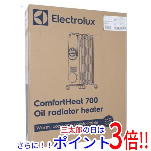 送料無料 【新品(開封のみ)】 Electrolux オイルヒーター ComfortHeat 700 EO12D104C0 ブラックグレー