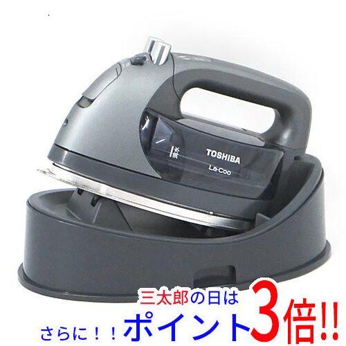 【１日と三太郎の日はポイント３倍！！】【新品】送料無料 TOSHIBA コードレスアイロン 美(ミ)ラクルLa・Coo TA-FDX970(K) ブラックスチール