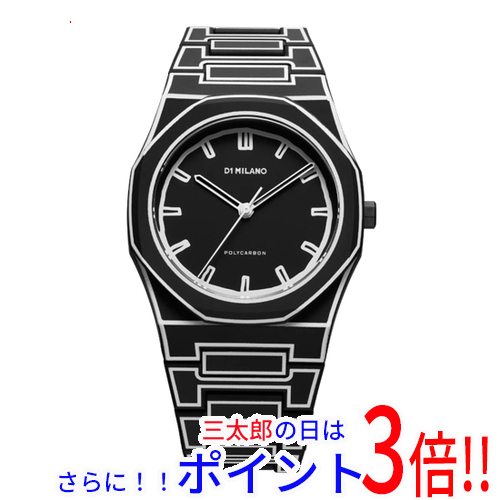 【新品】送料無料 D1 MILANO 腕時計 ポリカーボン PCBJ33 ブラックスケッチ