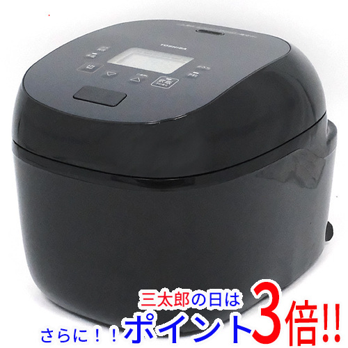【１日と三太郎の日はポイント３倍！！】【新品】送料無料 TOSHIBA 真空IH炊飯器 10合炊き RC-18RWB(K) グランブラック