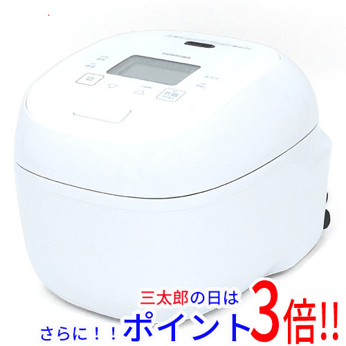 【１日と三太郎の日はポイント３倍！！】【新品】送料無料 TOSHIBA 真空IH炊飯器 5.5合炊き RC-10RWB(W) グランホワイト
