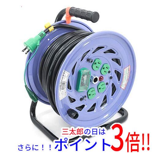 日動 電工ドラム 漏電保護専用ブレーカ付 30m ( NF-EB34 ) 日動工業(株) １日と三太郎の日はポイント３倍！！送料無料 新品訳あり(開封