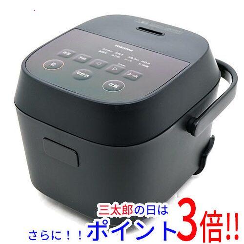 【１日と三太郎の日はポイント３倍！！】【新品】送料無料 TOSHIBA マイコン炊飯器 3合炊き RC-5AMX(K) ブラック