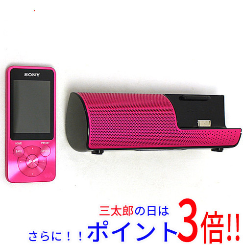 【中古即納】送料無料 ソニー SONYウォークマン Sシリーズ NW-S15K ピンク/16GB ウォークマン（ソニー） MP3再生 FMラジオ対応の通販は 9,196円