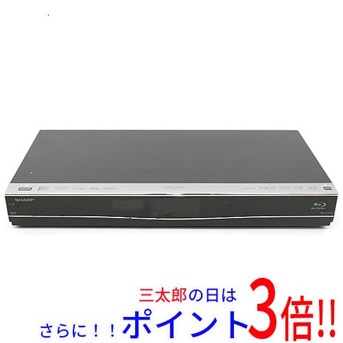 【中古即納】送料無料 シャープ SHARP AQUOS ブルーレイディスクレコーダー BD-W1500 リモコンなし ブルーレイ対応 2番組 外付けHDD録画