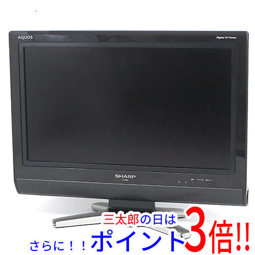 【中古】送料無料 シャープ SHARP 20V型 液晶テレビ AQUOS LC-20D30-B ブラック リモコンなし AQUOS（シャープ）