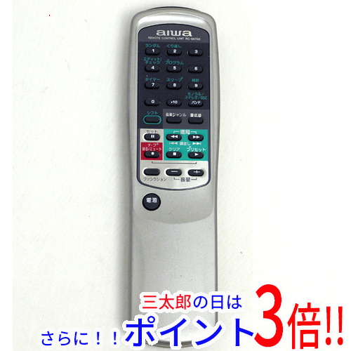 【１日と三太郎の日はポイント３倍！！】【中古即納】アイワ AIWA オーディオリモコン RC-8AT03