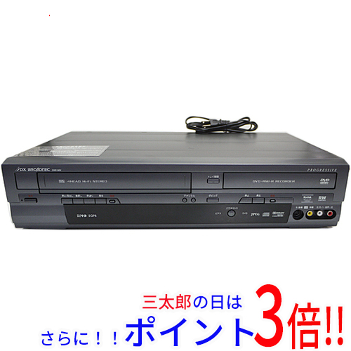 【中古】送料無料 DXアンテナ 地デジチューナー内蔵ビデオ一体型DVDレコーダ DXR160V リモコン付き 元箱あり DVD対応 1番組 プログレッシブ対応
