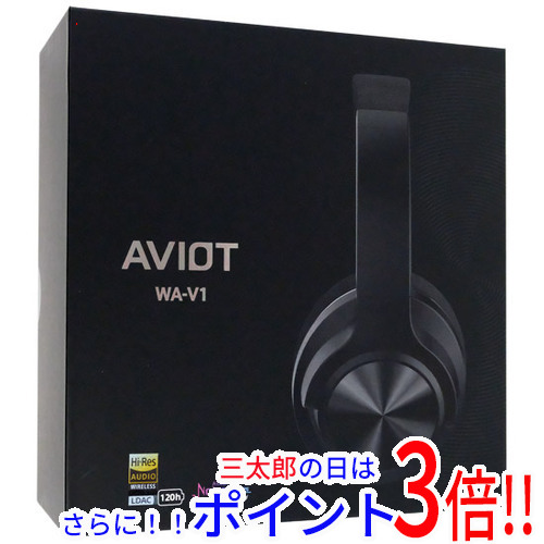中古即納】送料無料 AVIOT ワイヤレスヘッドホン WA-V1-BK