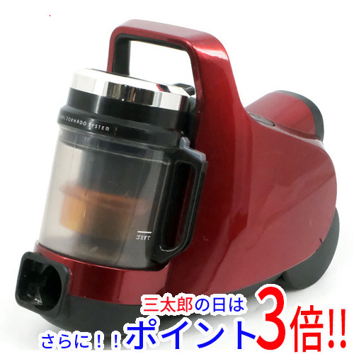 【１日と三太郎の日はポイント３倍！！】【中古】送料無料 TOSHIBA サイクロン式クリーナー トルネオ ミニ VC-C7(R) グランレッド いたみ