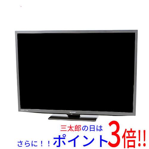 【中古】送料無料 SHARP 24V型 液晶テレビ AQUOS 2T-C24DE-B ブラック リモコンなし