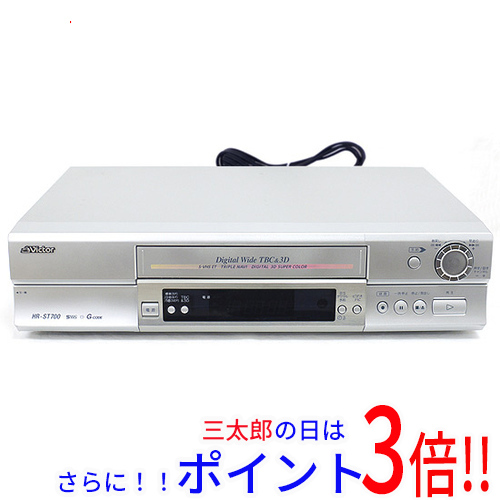 【中古】送料無料 Victor BS内蔵スーパーVHSビデオ HR-VT700 リモコン付き