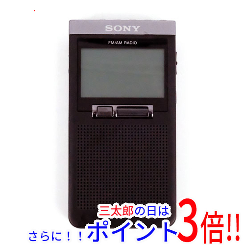 ソニー PLLシンセサイザーラジオ FM/AM/ワイドFM対応 片耳巻取り