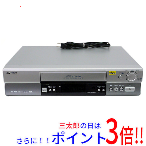 【１日と三太郎の日はポイント３倍！！】【中古】送料無料 Victor VHS Hi-Fi Gコードビデオ HR-F13 リモコン付き