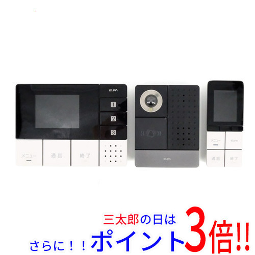 【中古】送料無料 ELPA ワイヤレステレビドアホン DHS-TMP2320 子機用バッテリーなし