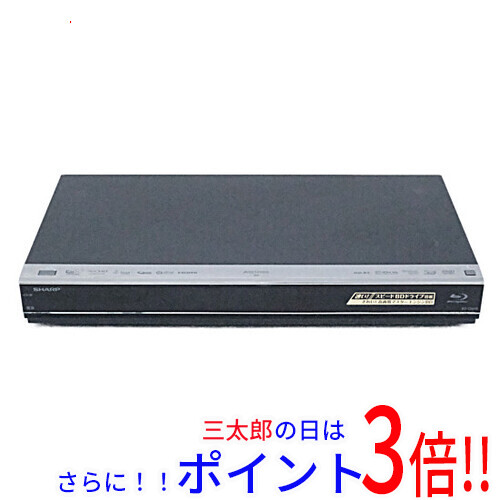【中古】送料無料 SHARP AQUOS ブルーレイディスクレコーダー BD-T3600 リモコンなし