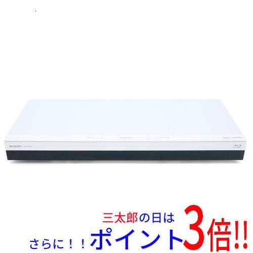 【中古】送料無料 SHARP AQUOS ブルーレイディスクレコーダー 1TB 2B-C10CW2 ホワイト リモコンなし