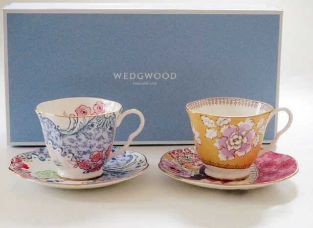 ウェッジウッドWEDGWOOD ハーレークイン バタフライブルーム ティー