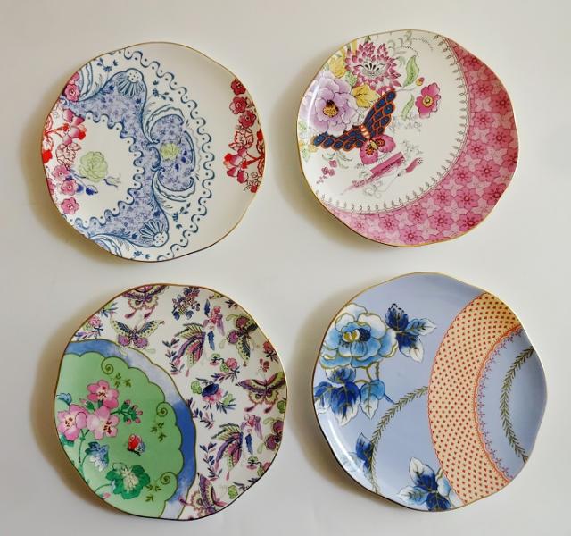ウエッジウッドWEDGWOOD ハーレークイン バタフライブルーム プレート20cm4枚セット【御結婚御祝・内祝・新築御祝・還暦御祝・御礼・寿・ギフト包装可能】の通販は