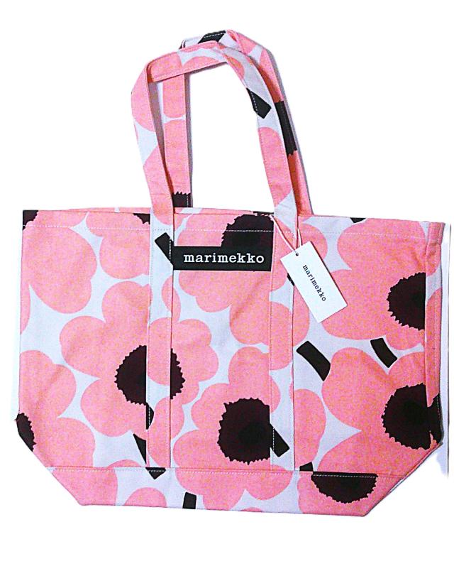 マリメッコmarimekko ペルスカッシPERUSKASSI　PIENI UNIKKO ショルダーバック(ホワイト。ピンク、パープル）48464833