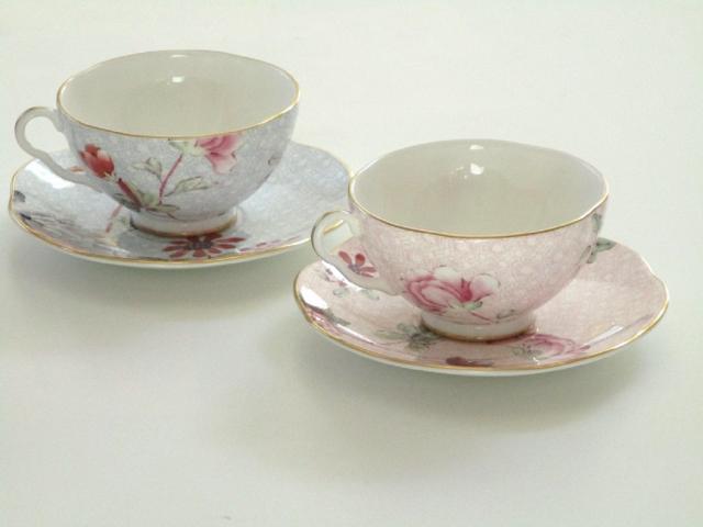 ウェッジウッドWEDGWOOD ハーレクインカッコー ティーカップ＆ソーサー