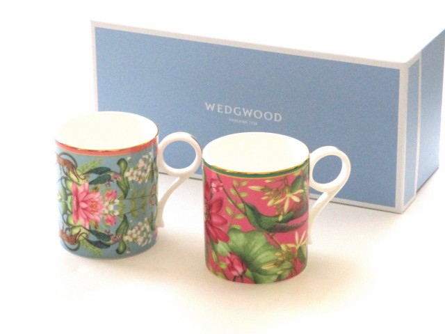 ウェッジウッドWEDGWOOD　ワンダーラストWonderlust　マグカップ　ペア（メナジェリ、ピンクロータス）【ブランド食器】【御結婚御祝・内祝・新築御祝・還暦御祝・御礼・寿・ギフト包装可能】の通販は