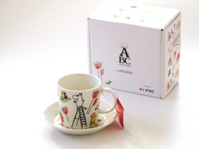 アラビアARABIA　ムーミン ABC マグ＆ソーサー セット【御結婚御祝・内祝・新築御祝・還暦御祝・御礼・寿・ギフト包装可能】