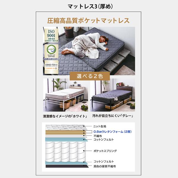 ベッド ベッドフレーム シングルベッド スチールベッド 圧縮ポケットマットレス付 宮棚LED照明付 コンセント2口付 耐荷重300kg パイプベッド 2段階高さ調整 ムーンZ -ARTの通販は ベッド ベッドフレーム シングルベッド スチールベッド 圧縮ポケットマットレス付 宮棚LED照明付 コンセント2口付 耐荷重300kg パイプベッド 2段階高さ調整 ムーンZ -ARTの通販は