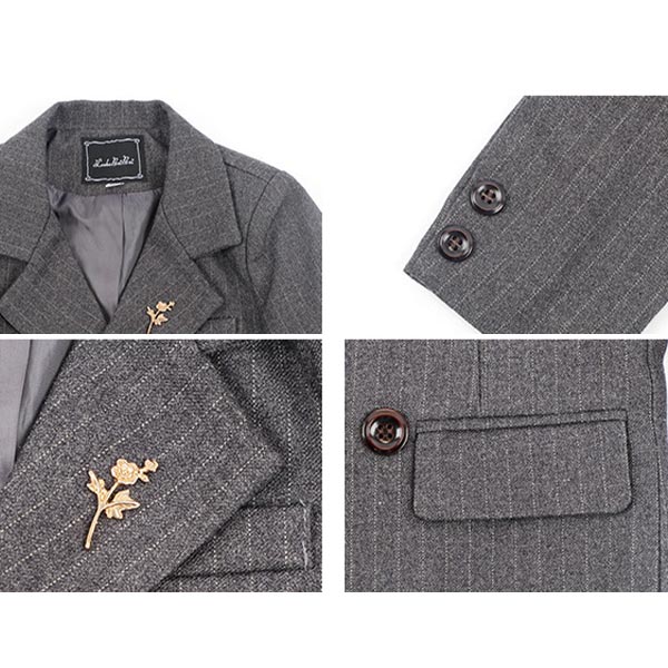 男の子 スーツ 礼服 フォーマルスーツ グレー おしゃれ ストライプ かっこいい ピアノ 発表会 衣装 結婚式 リングボーイ 冠婚葬祭 園児 の通販はau Pay マーケット ベビー服 子供服のデザインキッズ