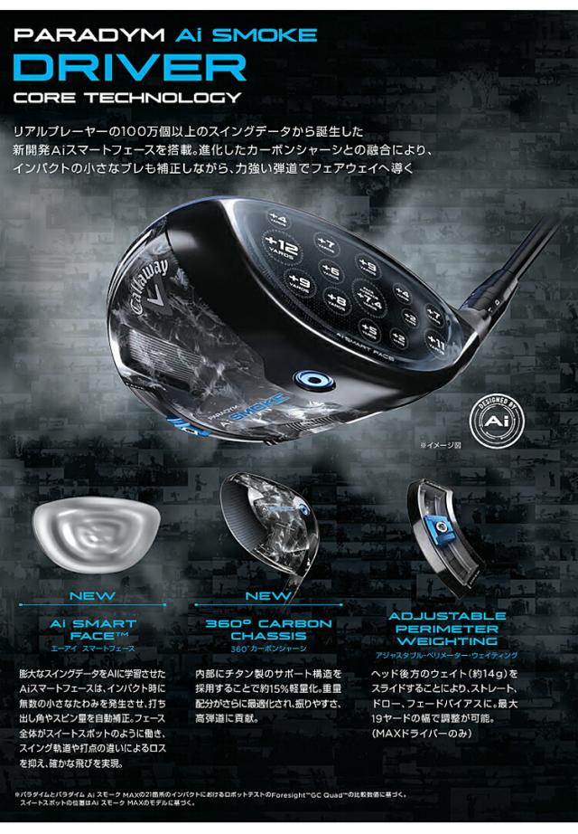 AI Smoke aiスモーク MAX Dドライバー 9度 ヘッドのみ ヘッド AI Smoke aiスモーク MAX Dドライバー 9度 ヘッドのみ ヘッド