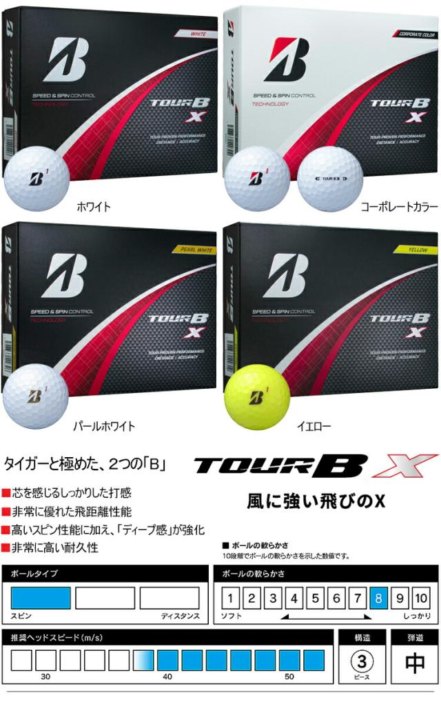 ブリヂストン TOUR B X ゴルフボール 2箱セット ブリヂストン TOUR B X ゴルフボール 12球入り 2箱 ブリヂストンゴルフ