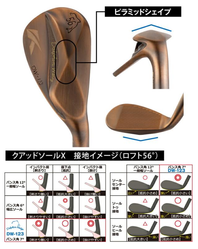 キャスコ ドルフィン ウェッジ DW-123 Copper N.S.PRO MODUS3 TOUR120 スチールシャフト 特注カスタム「Kasco Dolphin WEDGES」 2024年継続モデル日本正規品